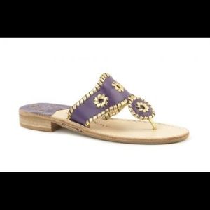 Purple and Gold Jack Rogers Sandals